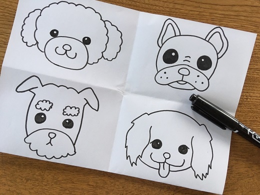 犬のイラストを描いてみよう 初心者さんでも可愛い犬のイラストが描ける W Recheri