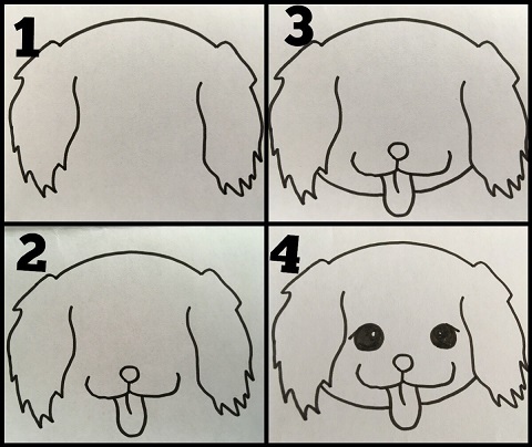 犬のイラストを描いてみよう 初心者さんでも可愛い犬のイラストが描ける W Recheri